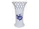 Blue Flower BraidedRare and large vase with pierced border
