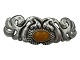 Art Nouveau Large silver hair clip with amber from around 1920