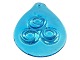 HolmegaardLight blue drop shaped suncatcher