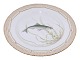 Flora DanicaDinner plate with fish 25.5 cm. #3549