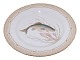Flora DanicaDinner plate with fish 25.5 cm. #3549