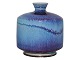 Gustavsberg Studio Sweden art potterySmall Berndt Friberg blue vase with aniara glaze