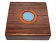 Alfred KlitgaardSquare and large lidded rosewood box with Bodil Eje enamel