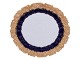MeissenLarge platter with gold and blue decoration from around 1900