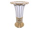 Royal Copenhagen Hetsch vase with gold edges and green decoration