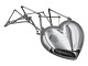 Herman SiersbølVery big heart pendant with necklace from 1960-1970
