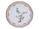 Flora DanicaFrokosttallerken med gennembrudt kant 22,5 cm. #3554