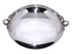 Georg Jensen sterling sølvEkstra stor rund skål med håndtag fra 1933-1944