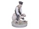 Royal Copenhagen figurBondemand med to får