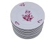Purpur BlomstKagetallerken 15,5 cm.