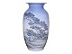 Royal CopenhagenLarge vase featuring a landscape with a field fence and the coast.