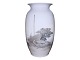 Royal CopenhagenLarge unique floor vase with sailboats by Richard Bøcher, 1930