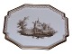 Royal CopenhagenTête-à-tête serving tray featuring a view of a Danish castle or manor house