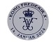 Royal Copenhagen Mindeplatte fra 2024Kong Frederik X