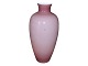 Murano Venini kunstglasSTOR lyserød gulvvase 63 cm.