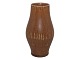 SaxboLille vase med lysebrun glasur