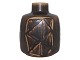 SaxboVase med brun glasur