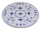 Blue Fluted PlainLarge, rare heat plate or tart dish on 12 feet from 1898-1923