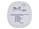 Royal CopenhagenPiet Hein plate with poem (gruk)