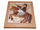 Bing & Grondahl stoneareRelief with Shrove Tuesday scene - Februar