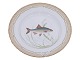 Flora DanicaMiddagstallerken med fisk 25,5 cm. #3549