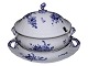 Blue Flower CurvedLarge soup tureen with platter #1667