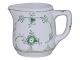 Green Blue Fluted Plain Thick PorcelainMiniature creamer