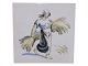 Royal Copenhagen Tile with woman harvesting