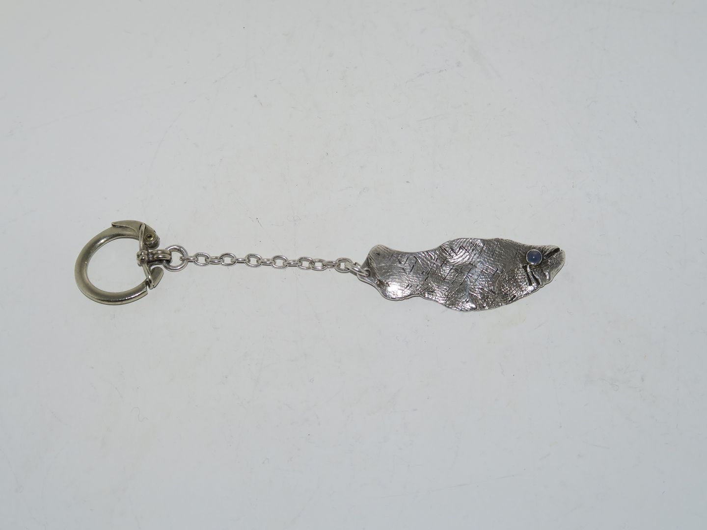 Antik K Jensen sterling silver * * Keychain shaped as a fish w