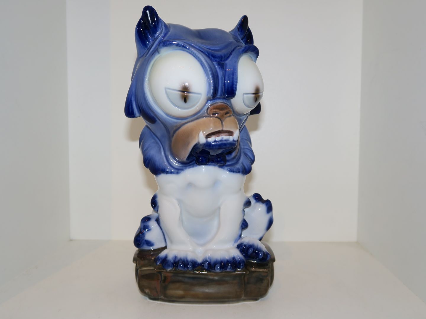 Antik K - Sjælden Bing & Grøndahl figur * * Stor blå hund