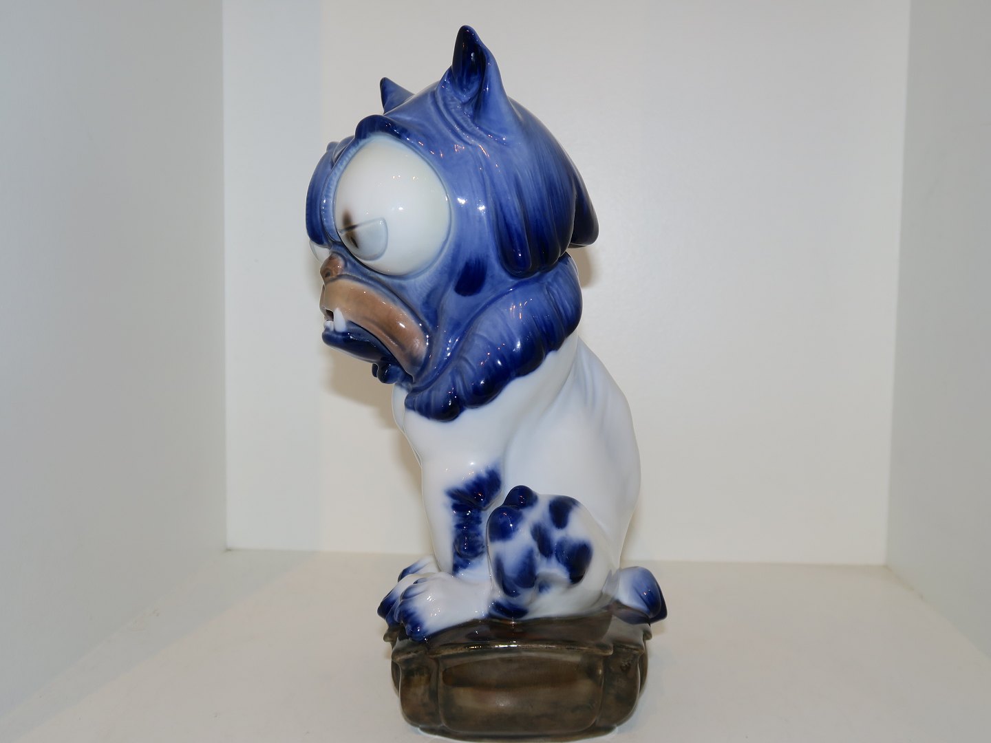 Antik K - Sjælden Bing & Grøndahl figur * * Stor blå hund